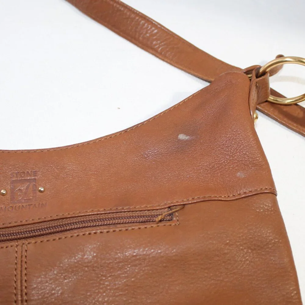 Stone Mountain Brown Leather Hobo Bag